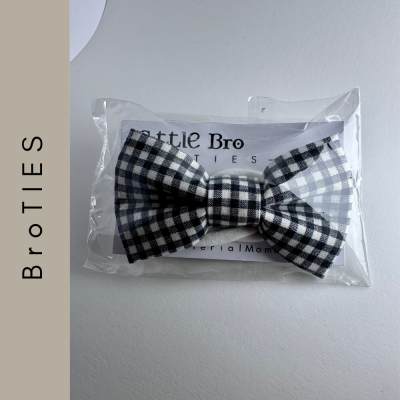 BRO Tie, Small Black Checks