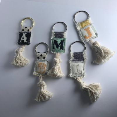 Boho Alphabet Key Chains