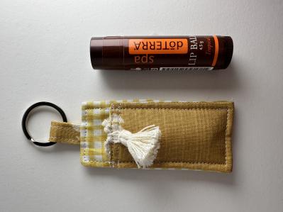 Lip Balm Holder, Yellow Boho