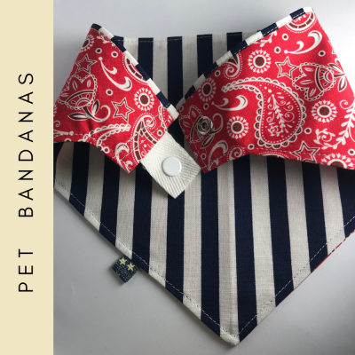 PET Bandana, Western Bandana & Stripes