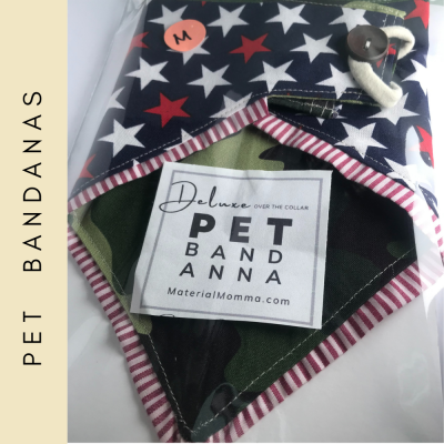PET Bandana, Deluxe Stars and Camo