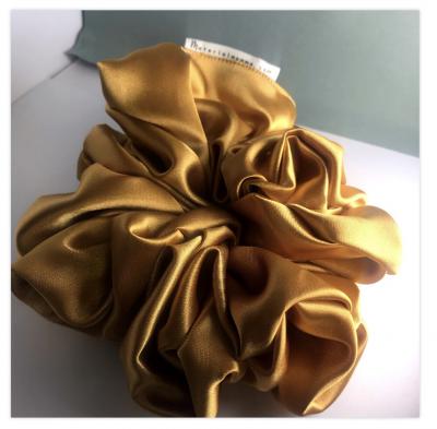 Luxury Gold Satin XL Scrunchy