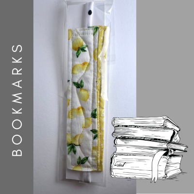 Quilted Bookmark, Luscious Lemons