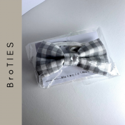 Fun, well crafted bow ties in a variety of fabric styles/colors. They include a soft and stretchy neckpiece, which you tie, knot and cut to fit (allowing for plenty of stretch so they are easily put on and taken off.)  BRO Ties come in 4 basic sizes, with CUSTOM ORDERS Available:  hotmomma.creates@gmail.com