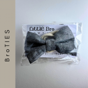 Bro TIE, Grey Linen-Looking