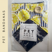 Not only are these bandanas reversible and easily fit over the collar, but they are made even more comfortable, adjustable and stay on nicely due to adding either snaps or a loop and button closure. You choose! (Some owners of smaller dogs/animals prefer the snaps, while we have a large dog, and I personally prefer the loop and button closure.)  SIZING Suggestions:  XSmall: up to 10 lbs   --   Small:  10-20 lbs   --  Medium:  20-40 lbs  --  Large:  40-80 lbs  --  XLarge:  80-110 lbs