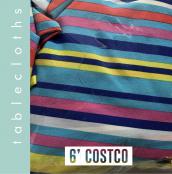 Medium:  Fits the Costco 6’ folding table