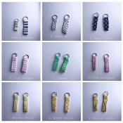Fabric Zipper Pulls, sizes vary from 1-2.5