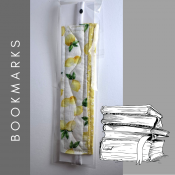 Beautifully sewn and quilted bookmarks for all of the book lovers in your life!  The soft, stretchy string makes it possible to be used in a variety of book sizes. These can also be used horizontally to hold together small collections of notebooks, bigger stacks of paper, cards, etc. 