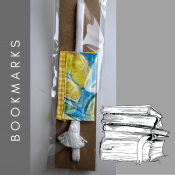Beautifully sewn and quilted bookmarks for all of the book lovers in your life!  The soft, stretchy string makes it possible to be used in a variety of book sizes. These can also be used horizontally to hold together small collections of notebooks, bigger stacks of paper, cards, etc. 