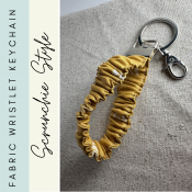 Wrist Scrunchie KEYCHAIN, Yellow